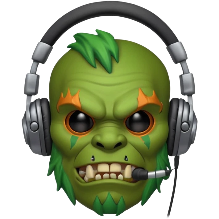 ork with headphones emoji