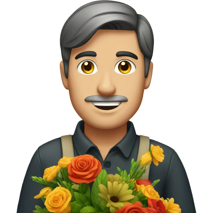 florist with germany background emoji