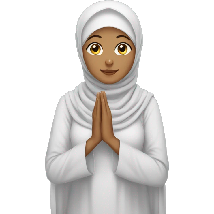Hijabi woman who pray  emoji