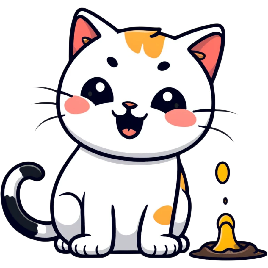 cat puking emoji