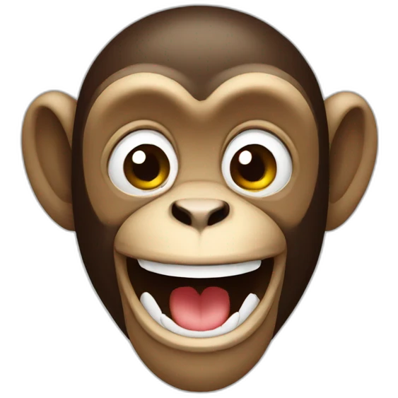 Monkey smiling emoji