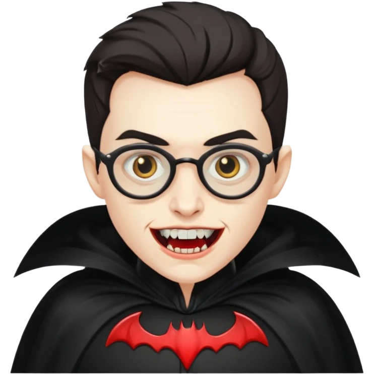 spectacled vampire emoji