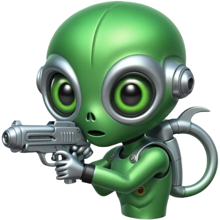 retro alien invader. emoji