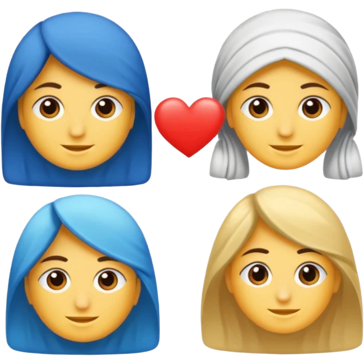 Mavi yuvarlak ve içinde beyaz tik emoji