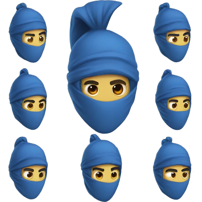 Blue Ninja Samurao emoji