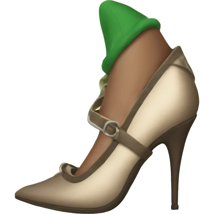 elf wearing heels emoji