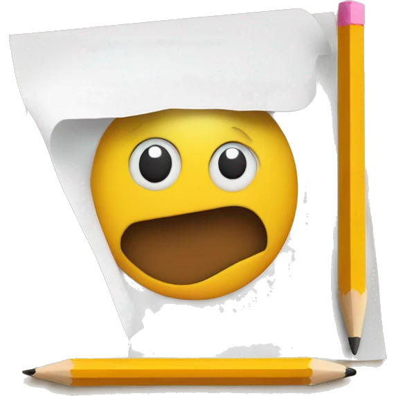 paper and pencil
 emoji