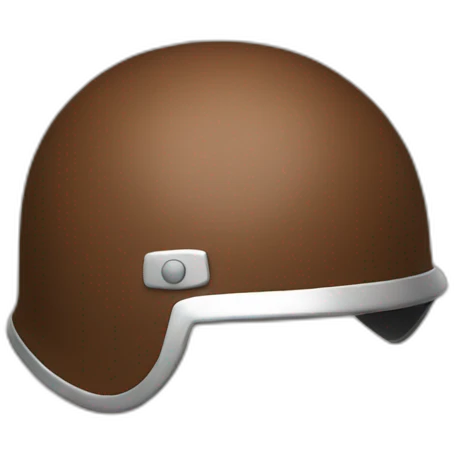 brown helmet emoji