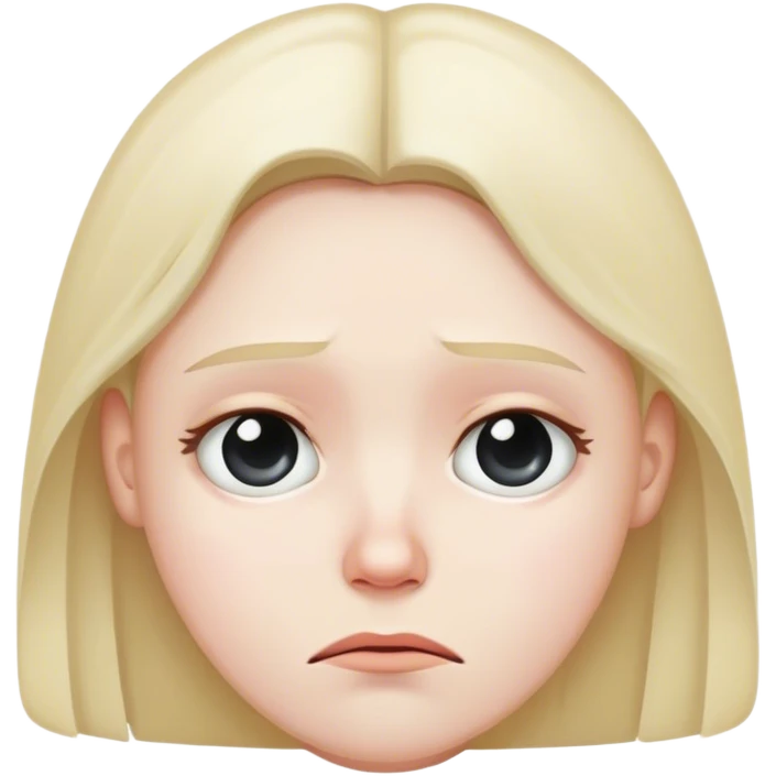 Sad face emoji