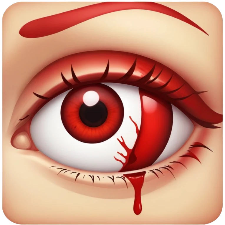 Bloody eye emoji