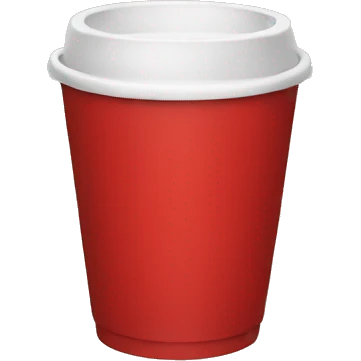 red cup in hand emoji