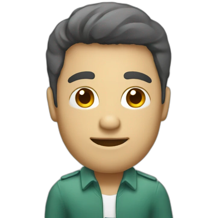 persona con un teléfono emoji