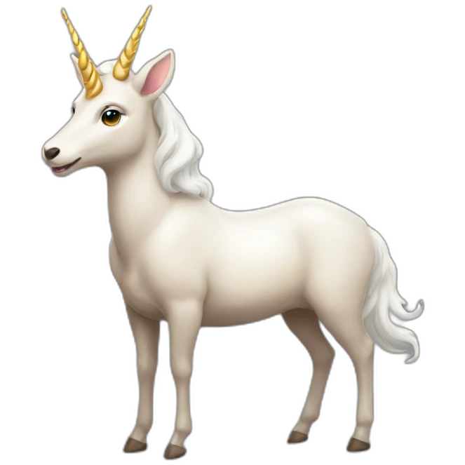 Deer-like unicorn emoji