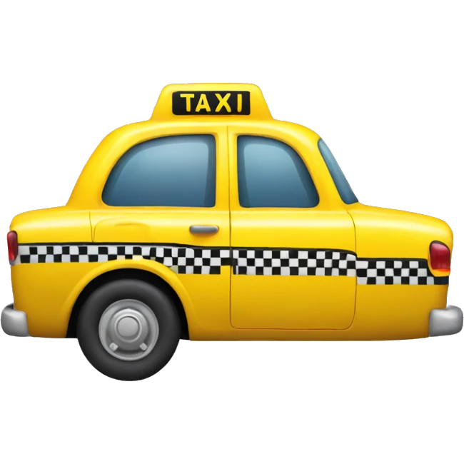 Yellow taxi emoji