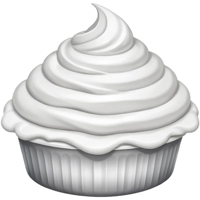 grey whip cream emoji