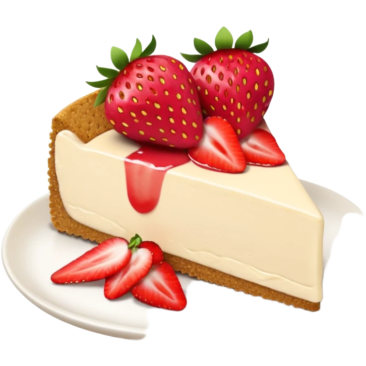 Strawberry cheesecake emoji