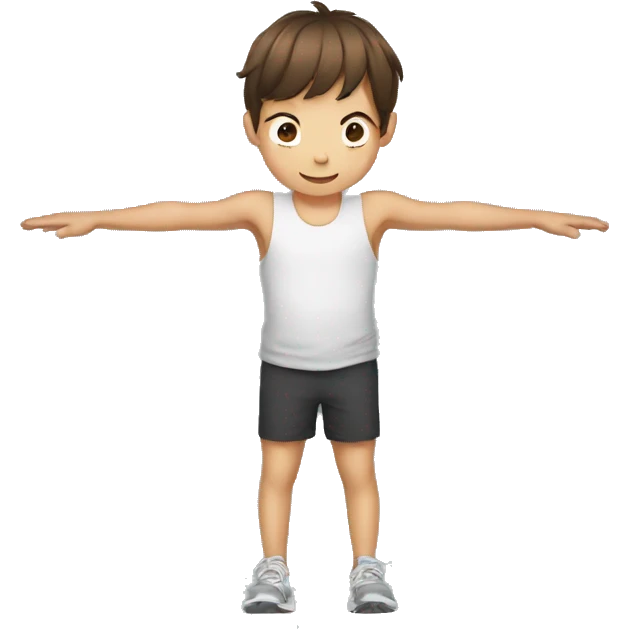 kid doing plank  emoji