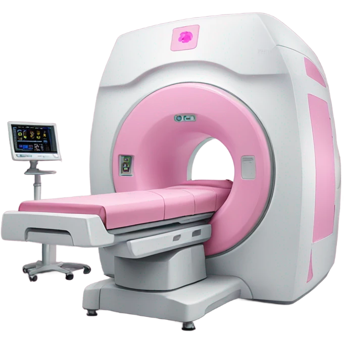 CT scanner in pink emoji