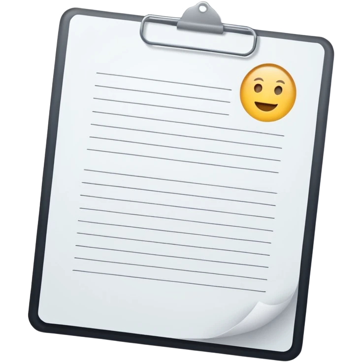 test completion sheet emoji