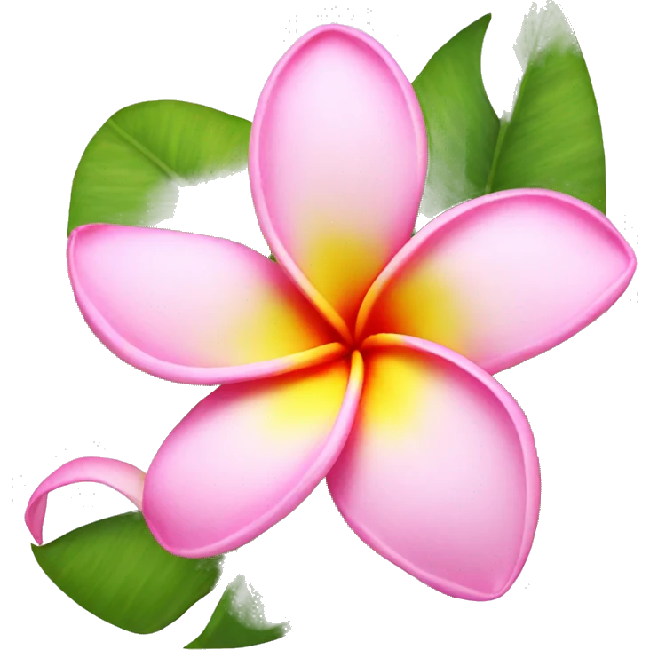 Pink plumeria  emoji