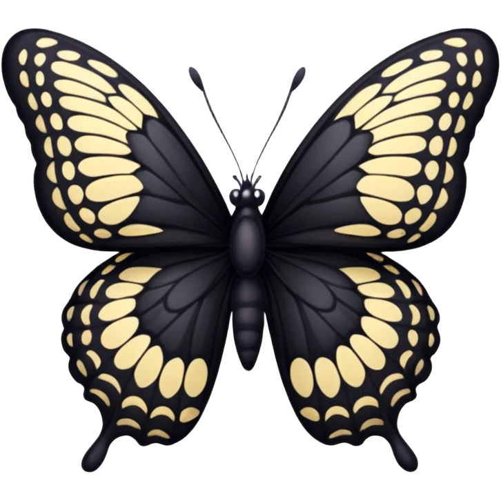 Black butterfly emoji