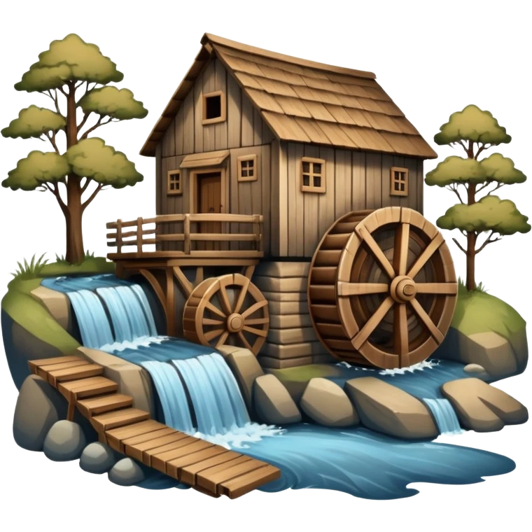 Moulin a eau emoji