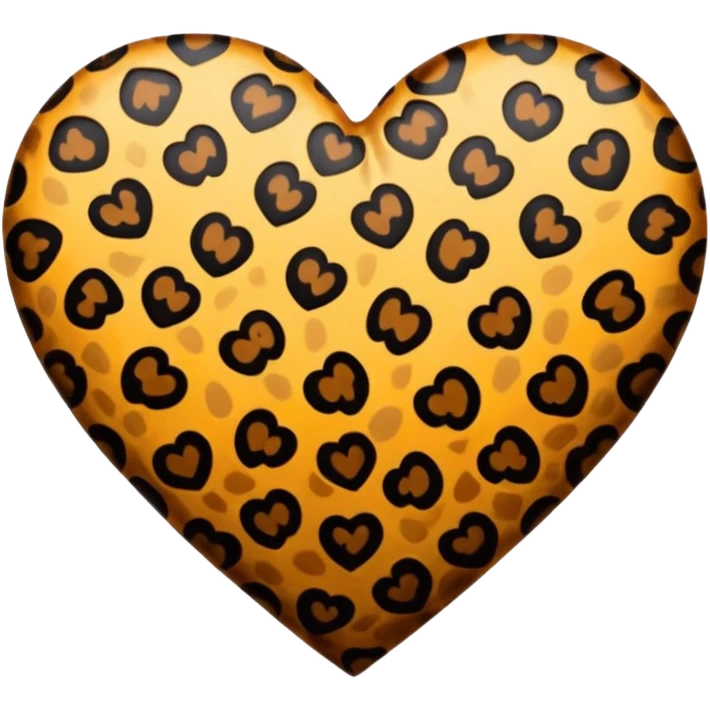 Cuore leopardato  emoji