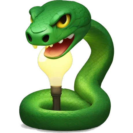 Snake lamp emoji