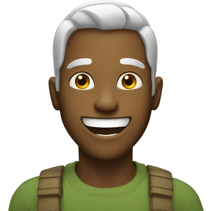 Golden smile emoji