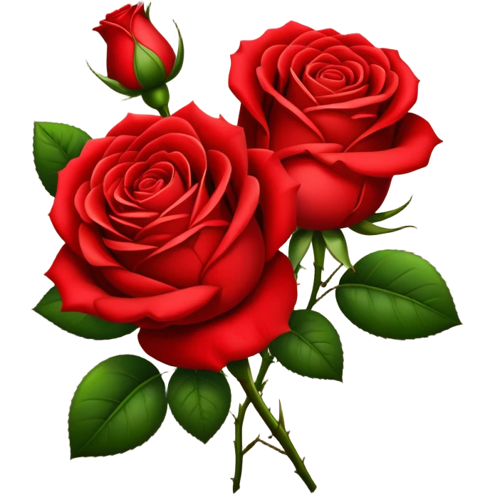 Red roses emoji