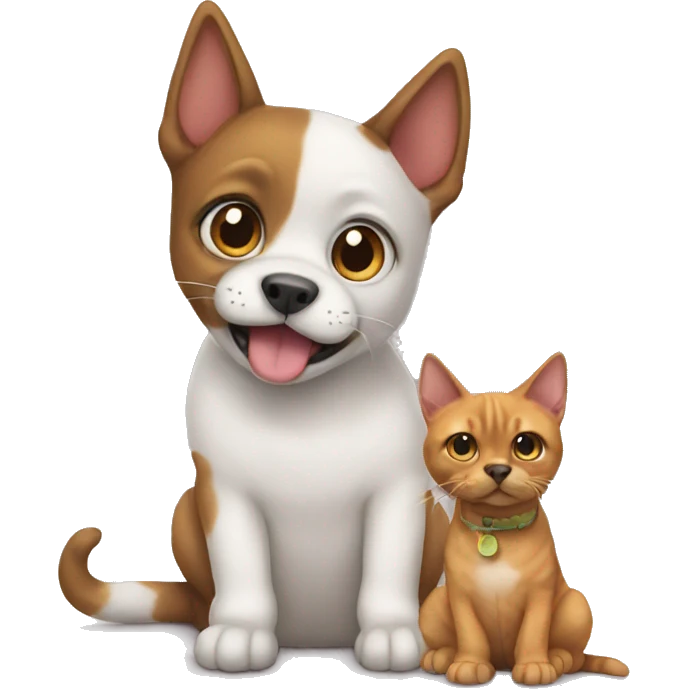 cat dog emoji