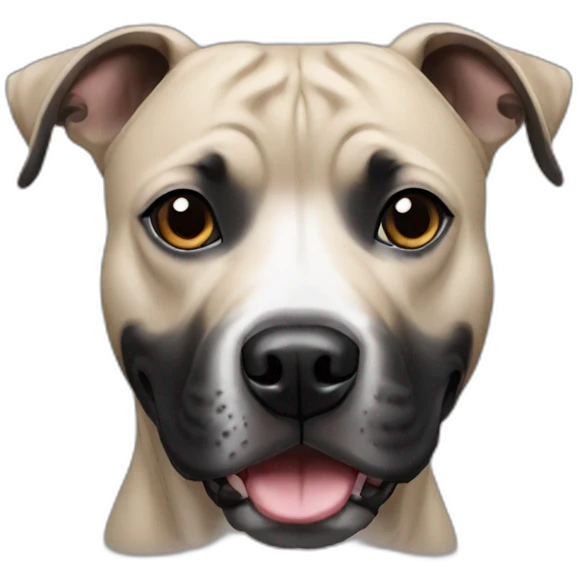 black staffordshire terrier emoji