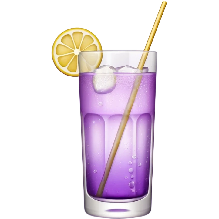 Cocktail light purple with high glass emoji