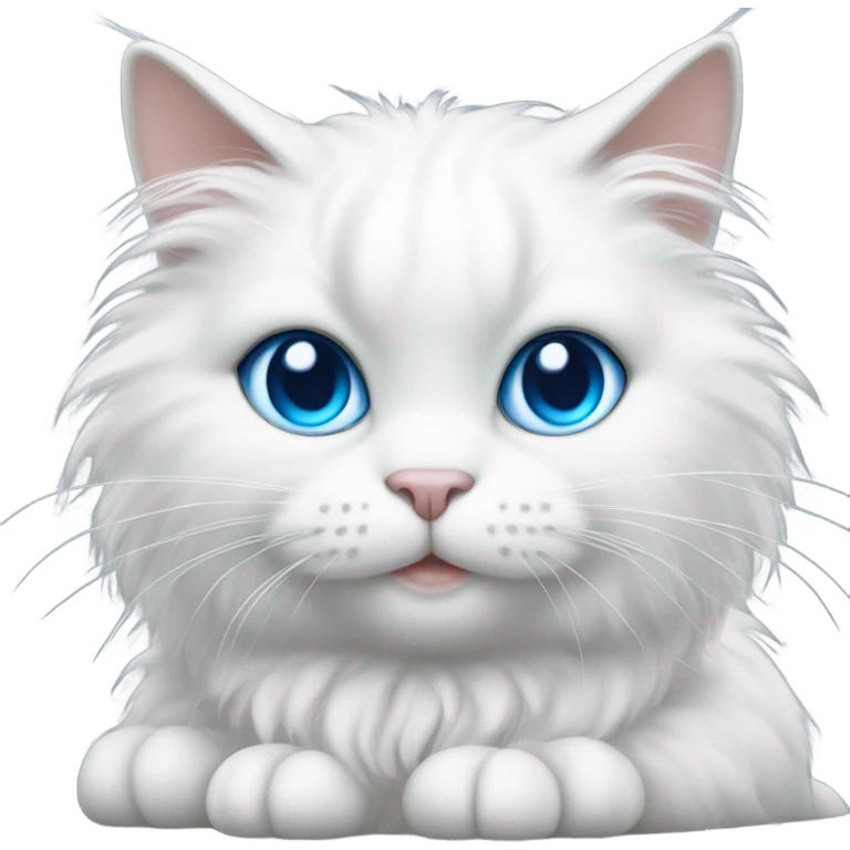 Cat white emoji