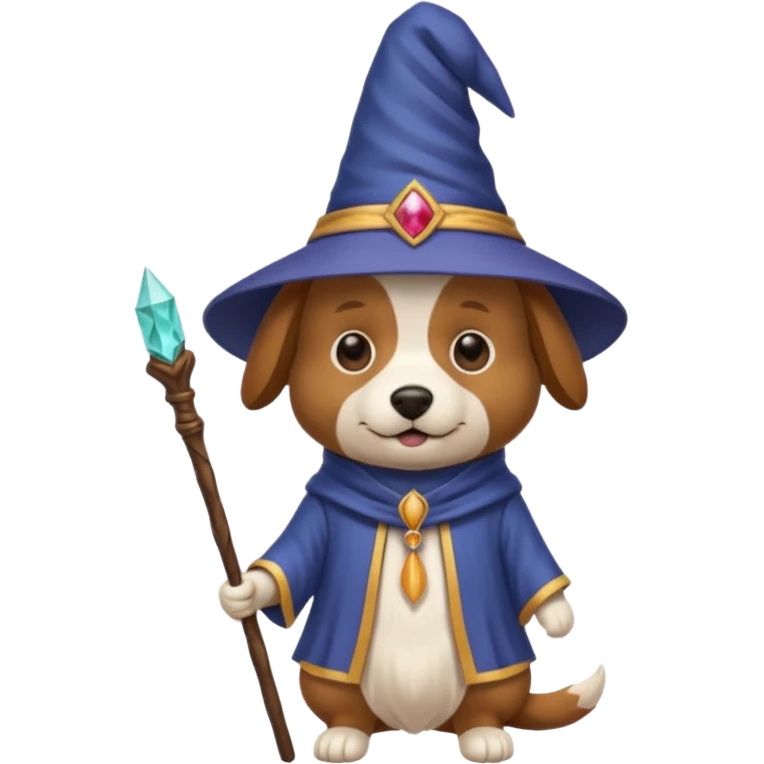Dog wizard emoji