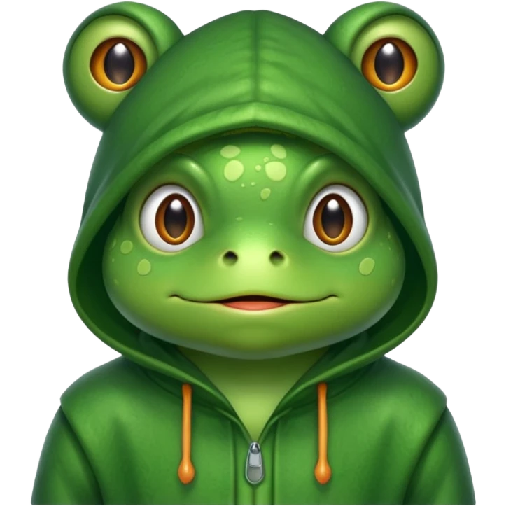 frog with hoodşe emoji