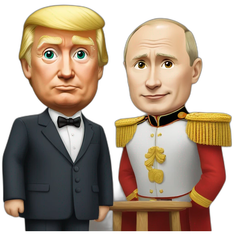Donald Trump et Vladimir putin emoji