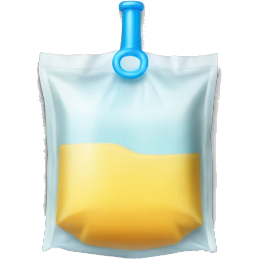 Iv plastic bag containing liquid emoji