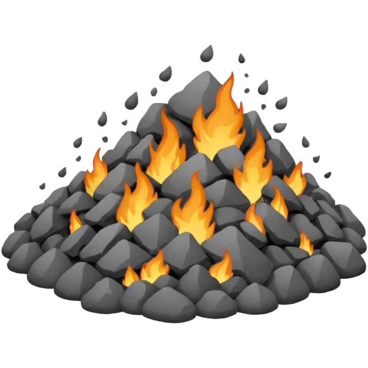 a pile of ashes emoji