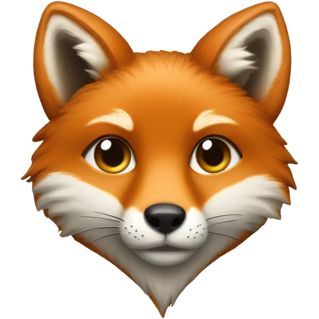 Heart with fox inside emoji