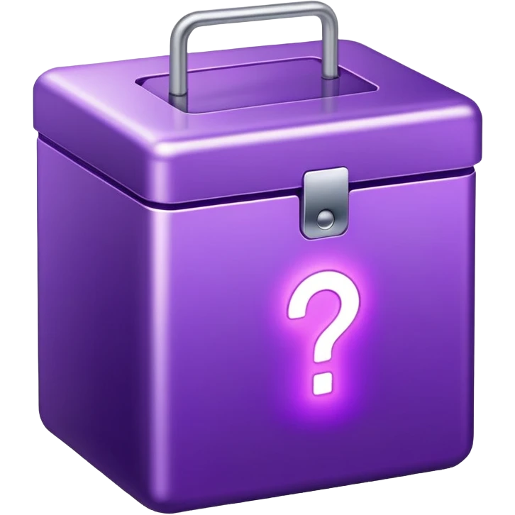 purple glowing box emoji