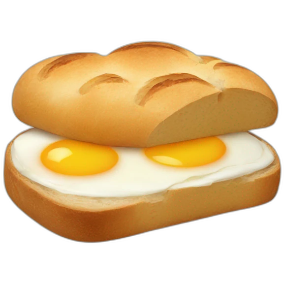 bread and egg emoji