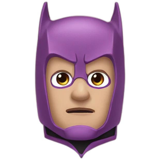 Batman in pink emoji