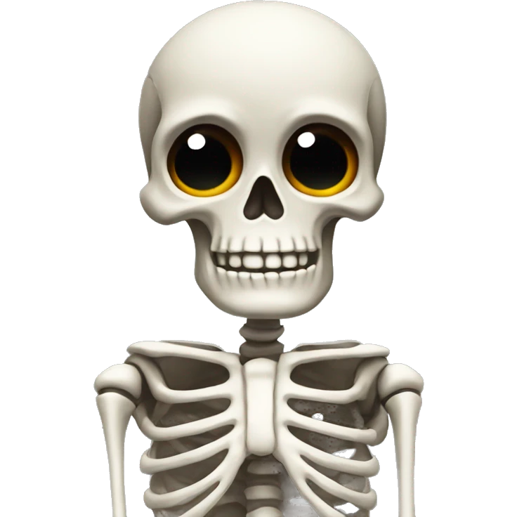 Skeleton shrugging emoji