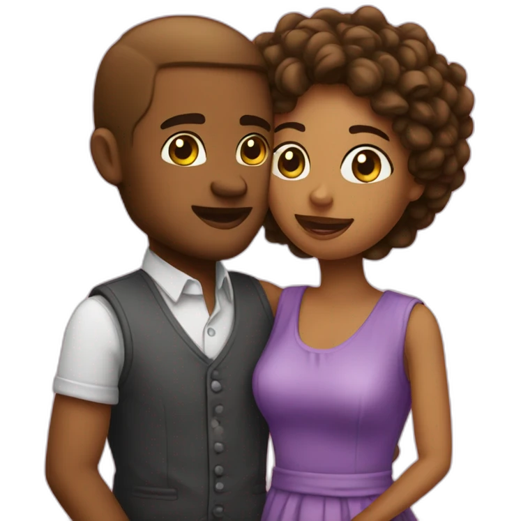 Couple qui fond l'amour emoji