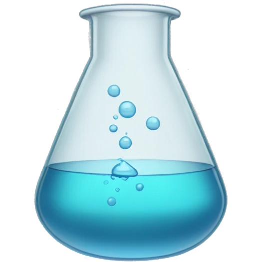 beaker clear water with drain on bottom emoji