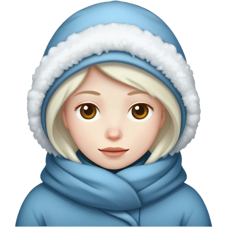 It was hard to get out of the house after the snowstorm emoji