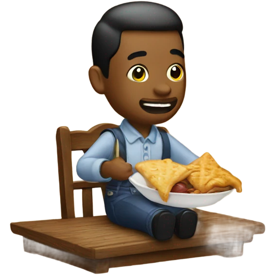 Eating at Cracker Barrel emoji