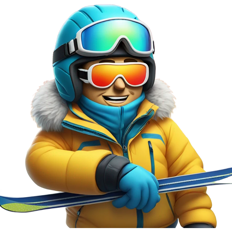 Donald trump skiing  emoji
