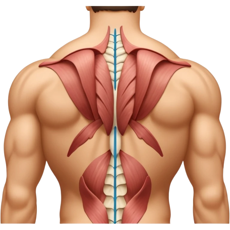 lats back muscles tissues  emoji